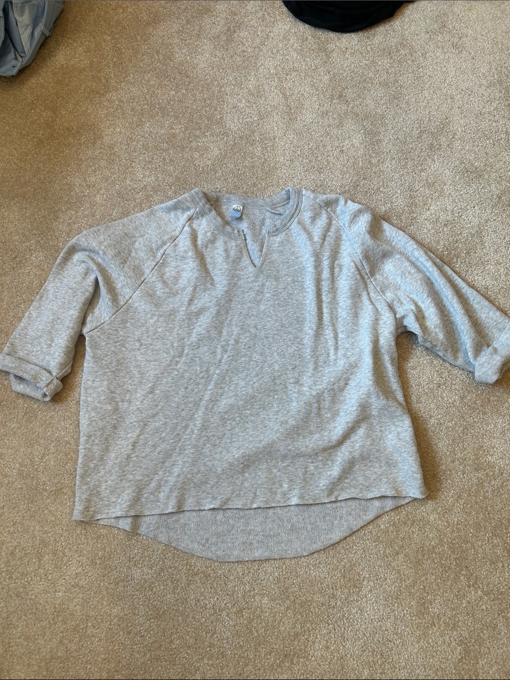 Wit & Wisdom Light Gray Pullover Sweatshirt